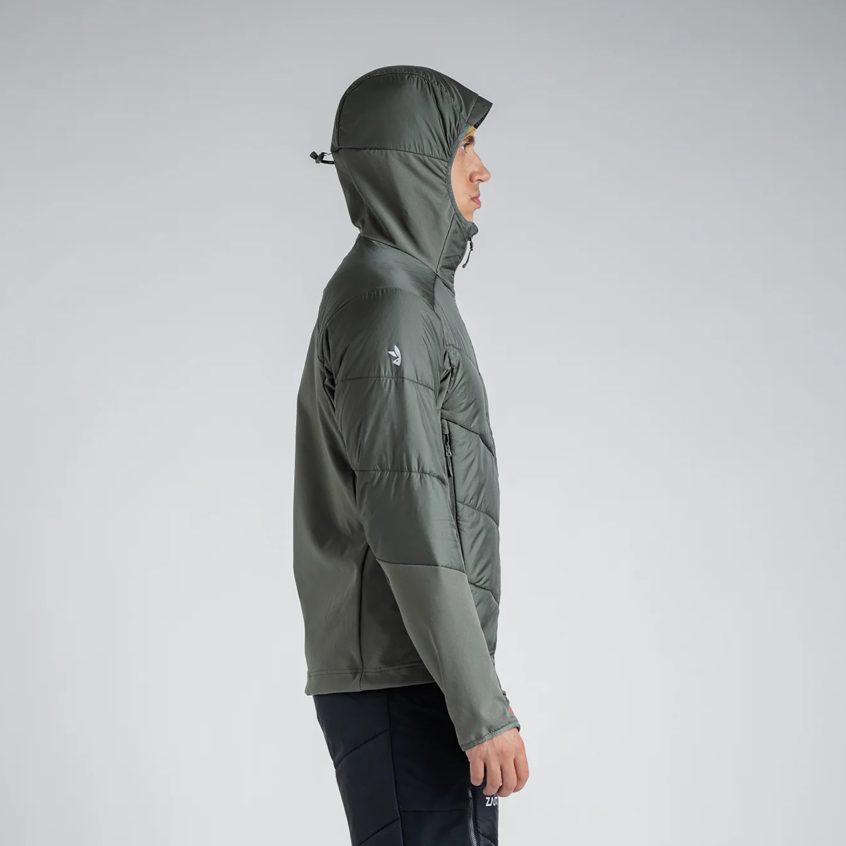 Spiro Men's Insulated Hybrid Jacket — Black