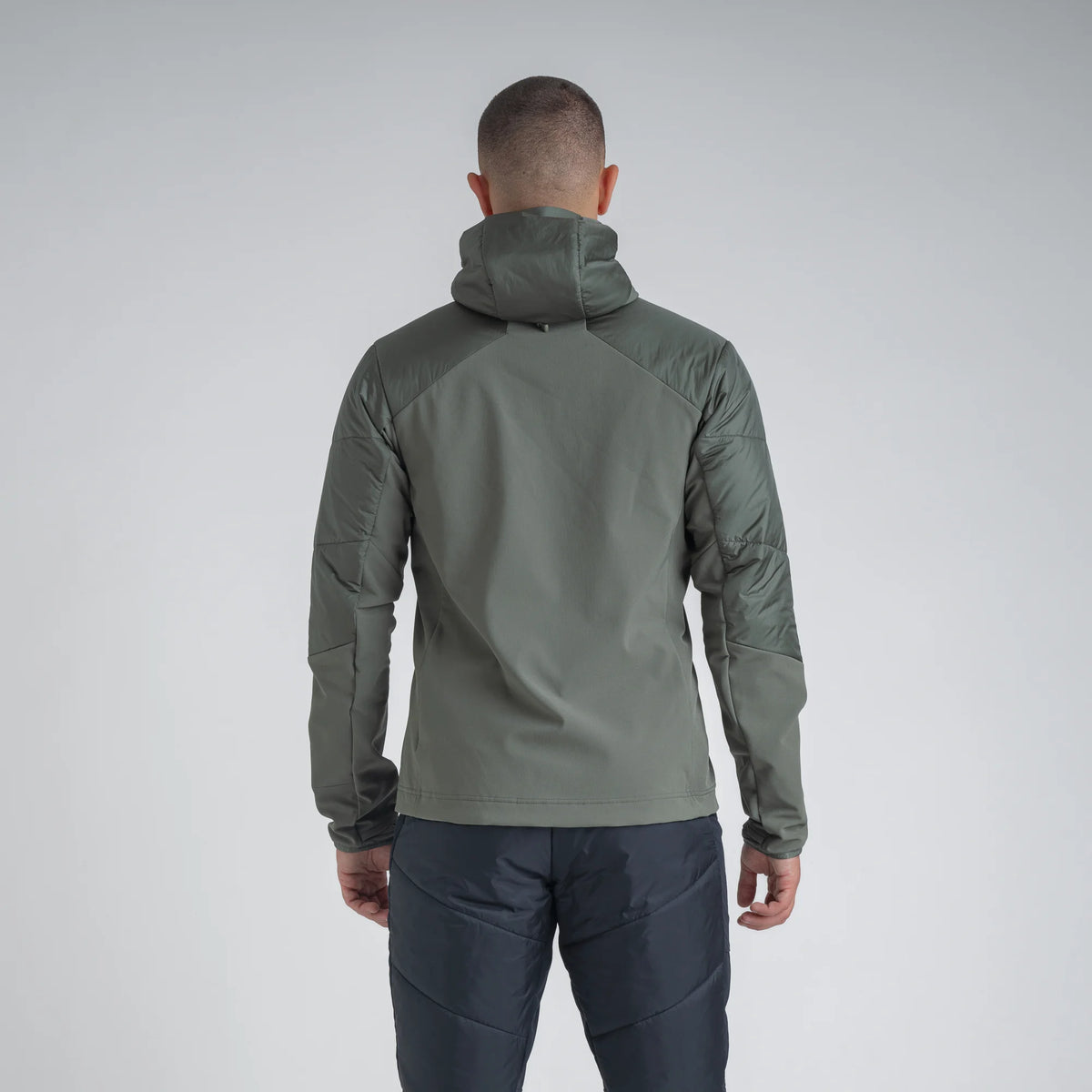 Spiro Men's Insulated Hybrid Jacket — Burned Red