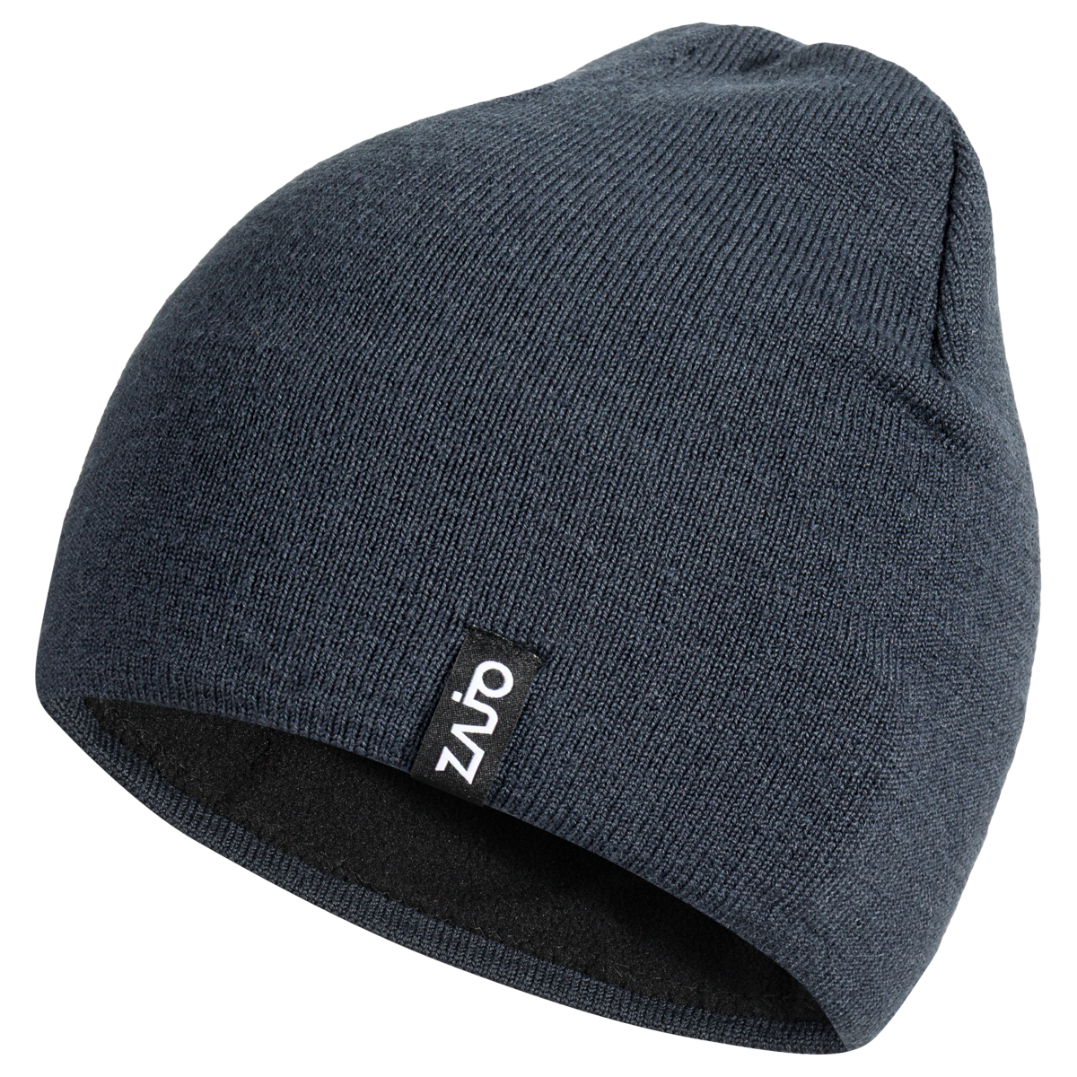 Signo Merino Beanie — Grey Navy