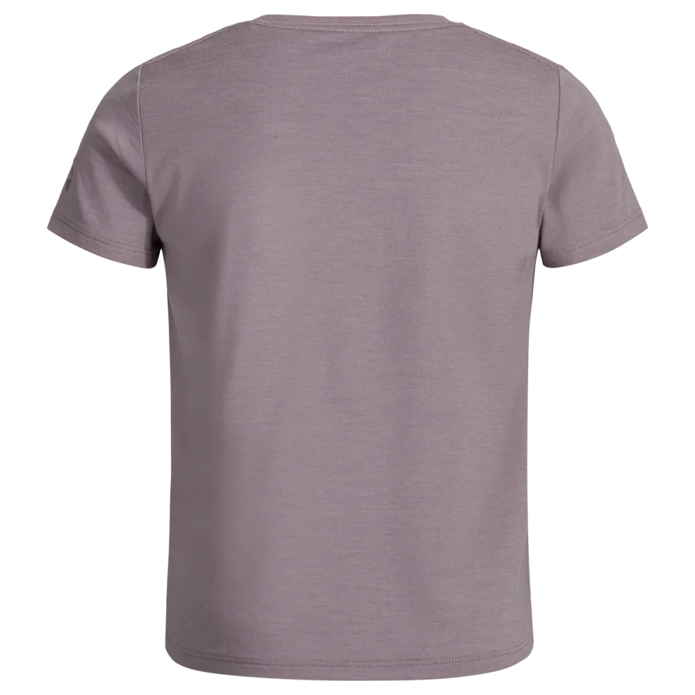 Amo Kid's Merino T-shirt — Iced Mauve
