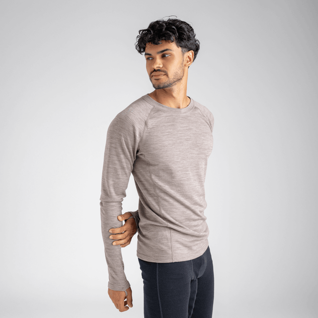 Hejma Men's Merino Longsleeve — Blue