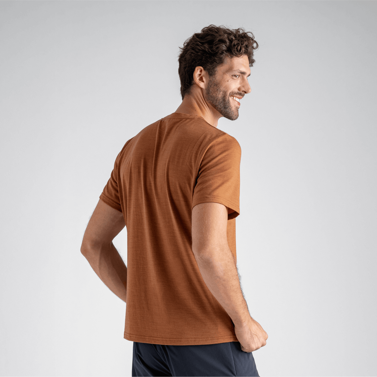 Kora Men's Merino T-shirt — Black Element