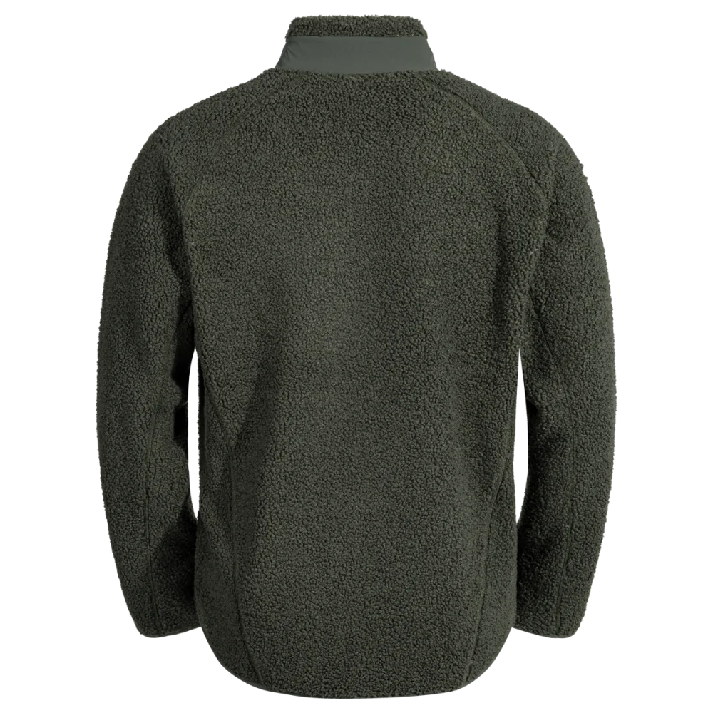 Palpo Men's Pile Fleece Jacket — Dark Olive