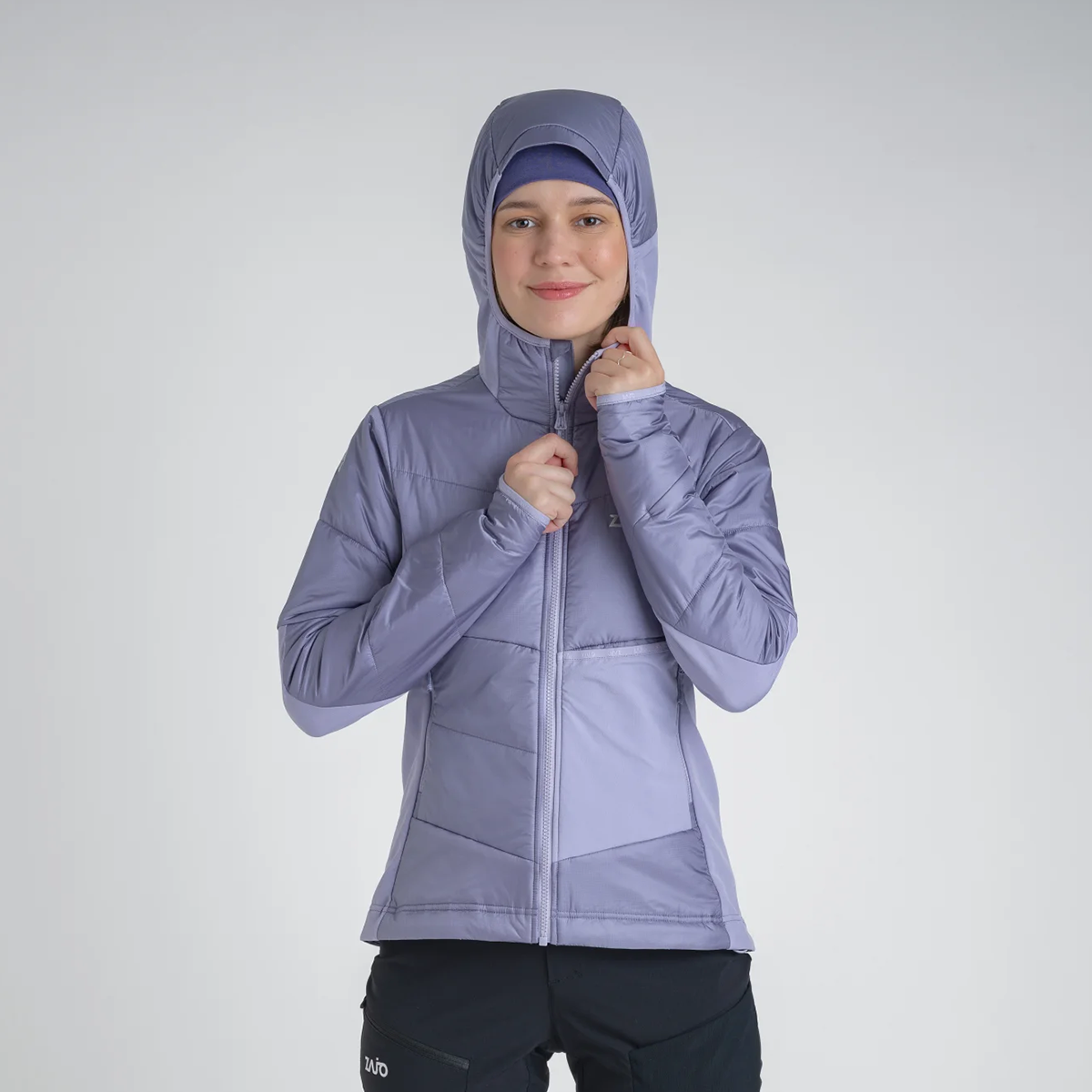 Spiro Women's Insulated Hybrid Jacket — Dove Grey