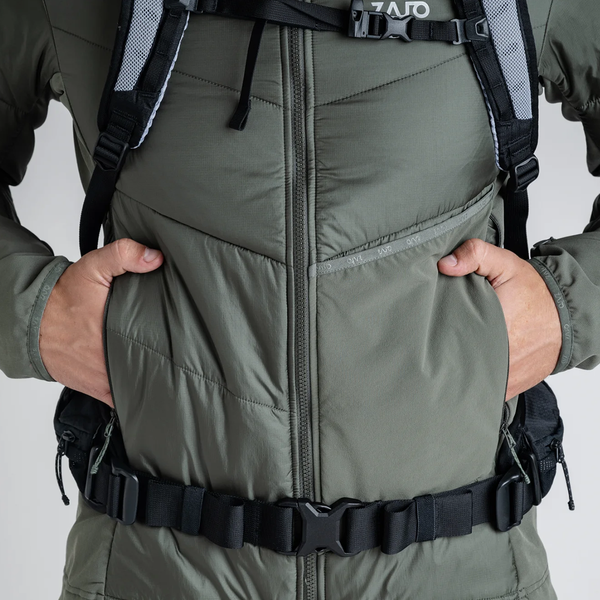 Spiro Men's Insulated Hybrid Jacket — Black