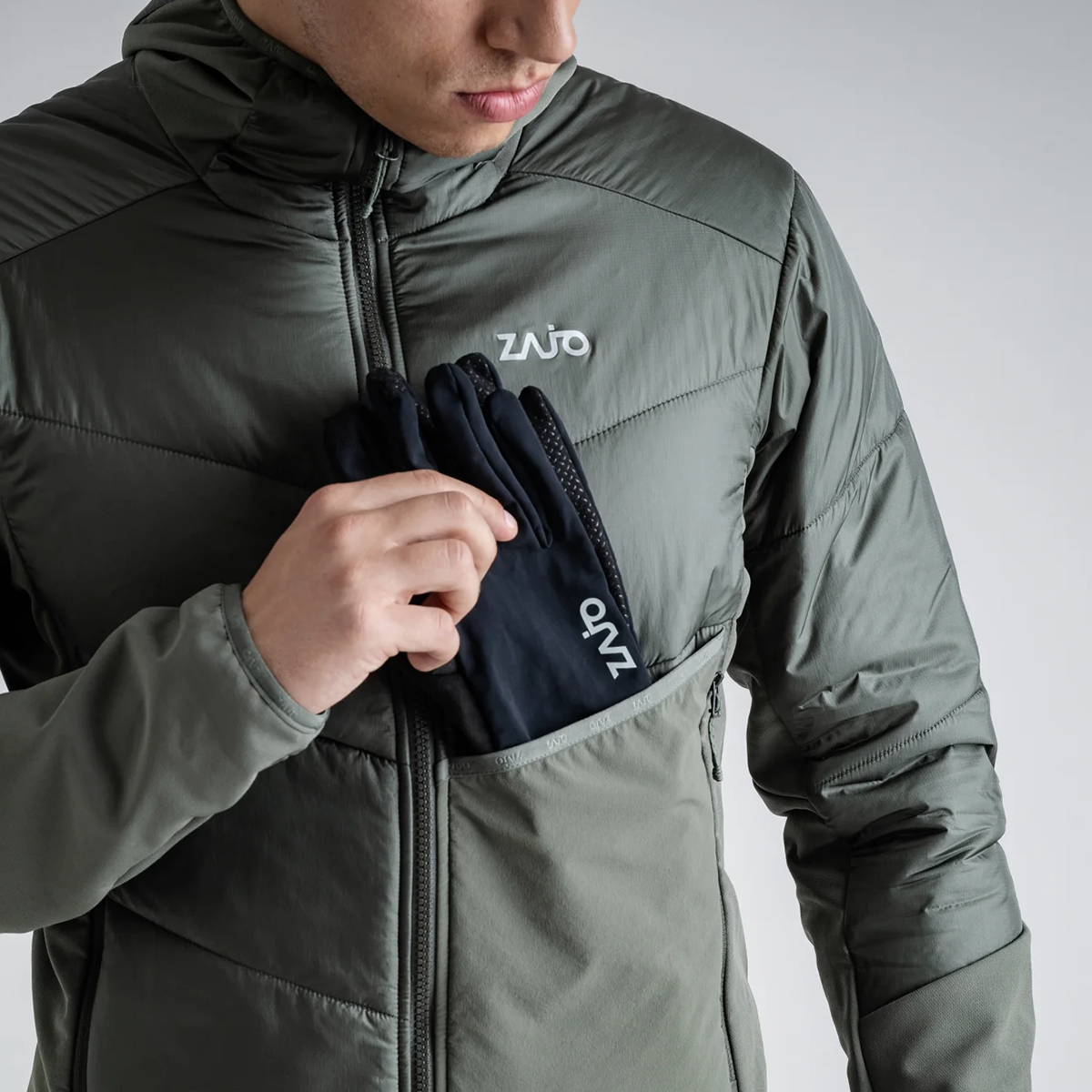 Spiro Men's Insulated Hybrid Jacket — Burned Red