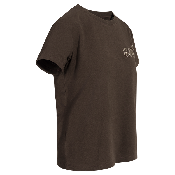 Arbo Women's Organic Cotton T-shirt — Brown Fire