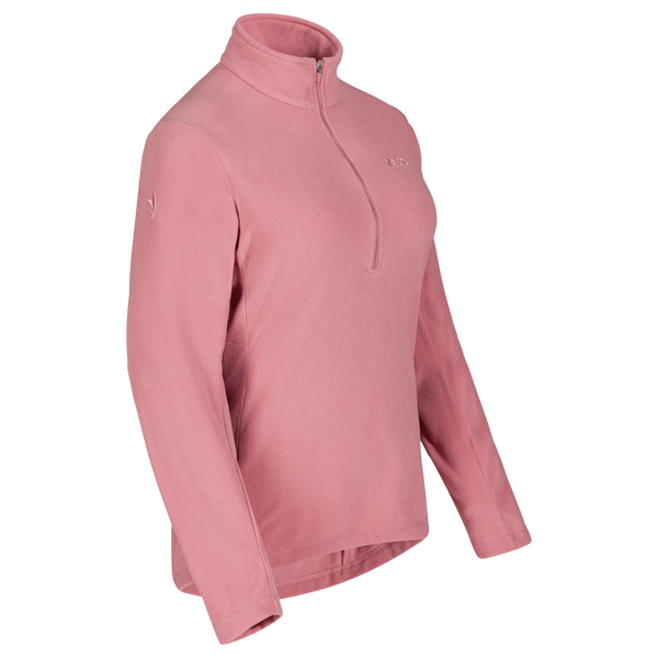Auro Women's Fleece Zip Top — Tea Rose