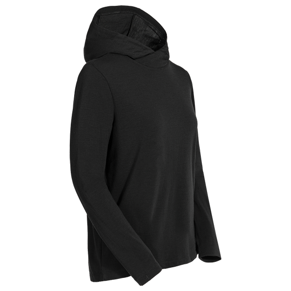 Kora Women's Merino Hoodie — Black