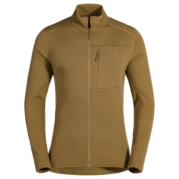 Kovri Men's Merino Grid Jacket — Golden Brown