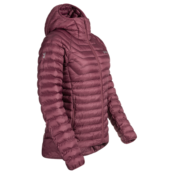 Nubaro Women's Insulated Hooded Jacket — Earth Red