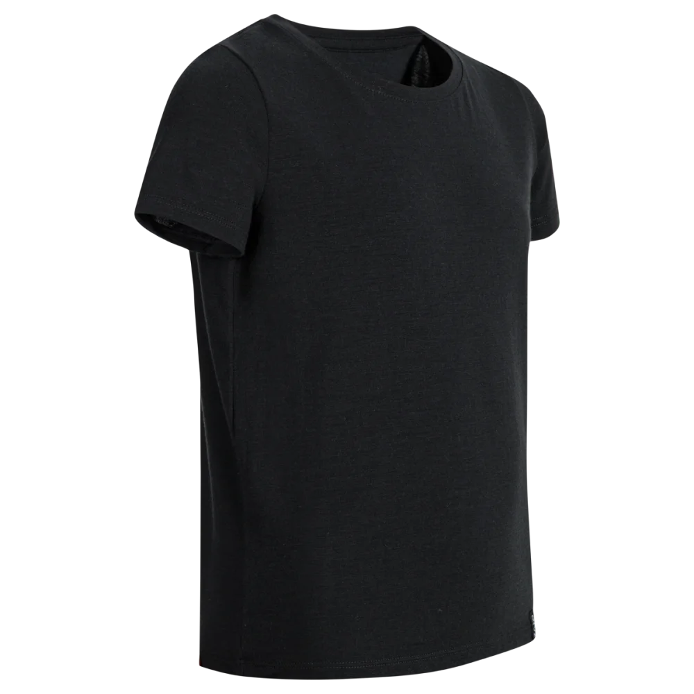 Amo Kid's Merino T-shirt — Black