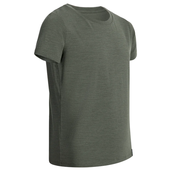Amo Kid's Merino T-shirt — Thyme Green