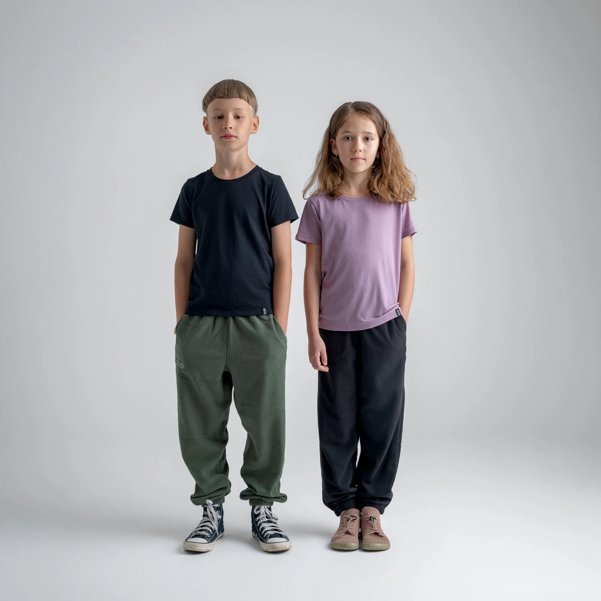 Amo Kid's Merino T-shirt — Light Rose