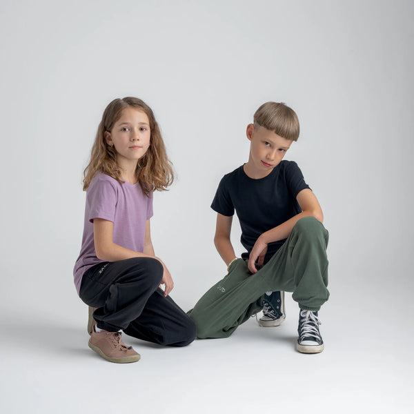 Amo Kid's Merino T-shirt — Light Rose