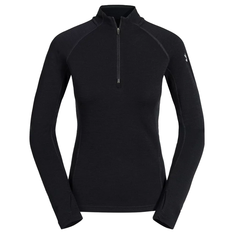 Hejma Women's Merino Zip Top — Black