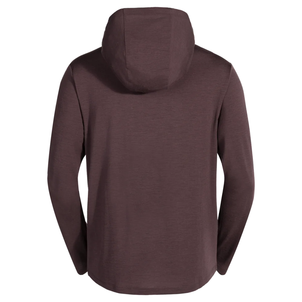 Kora Men's Merino Hoodie — Decadent Red