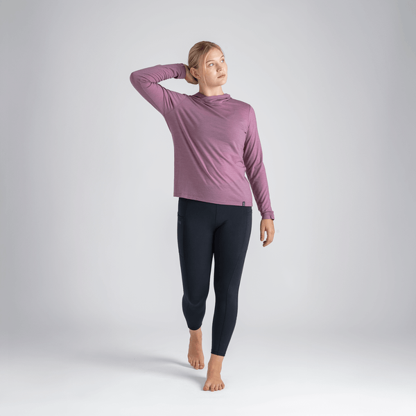 Kora Women's Merino Hoodie — Falcon Grey