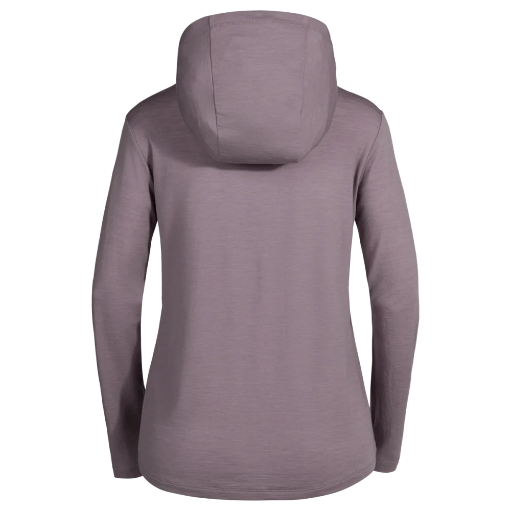 Kora Women's Merino Hoodie — Iced Mauve