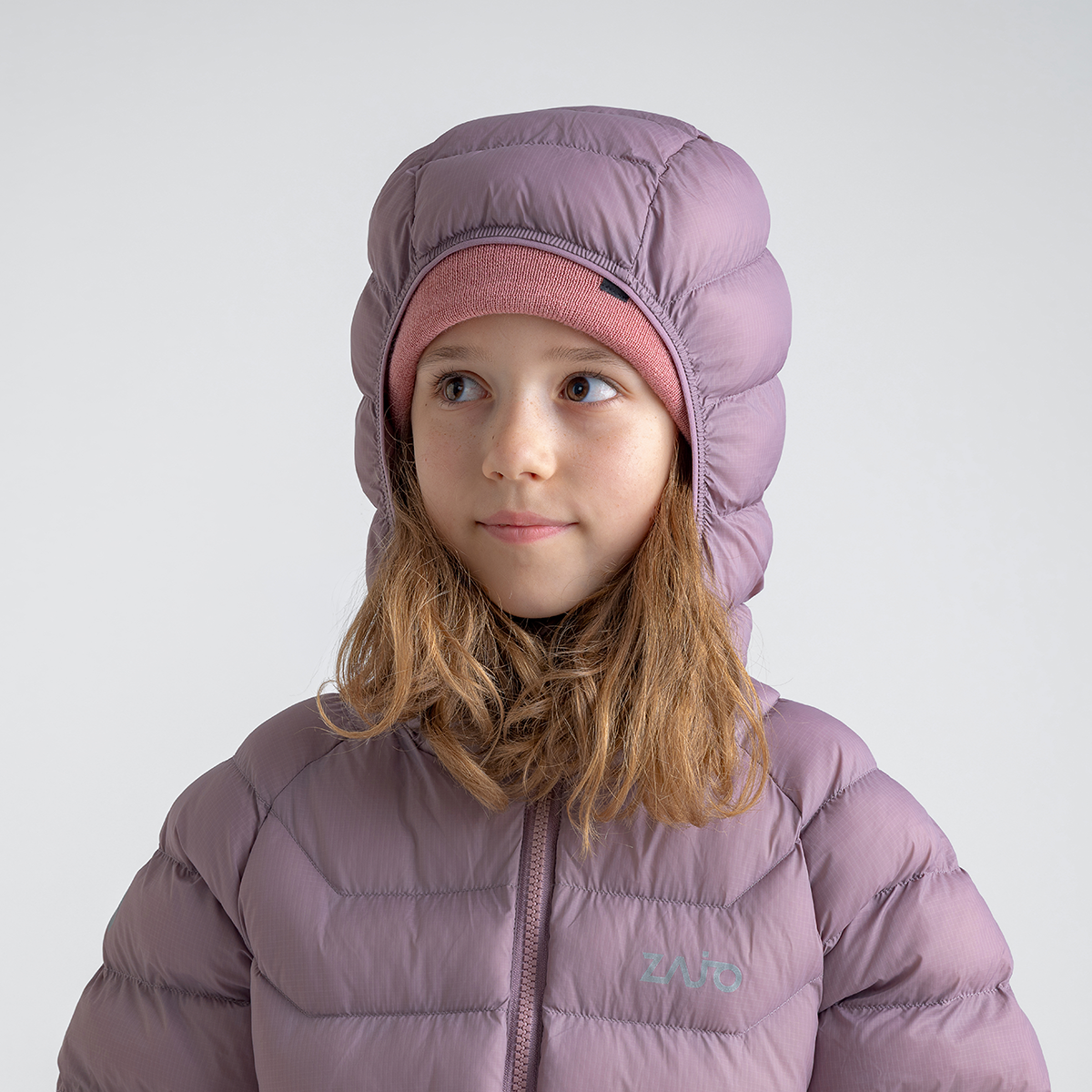 Musko Kid's Insulated Hooded Jacket — Iced Mauve