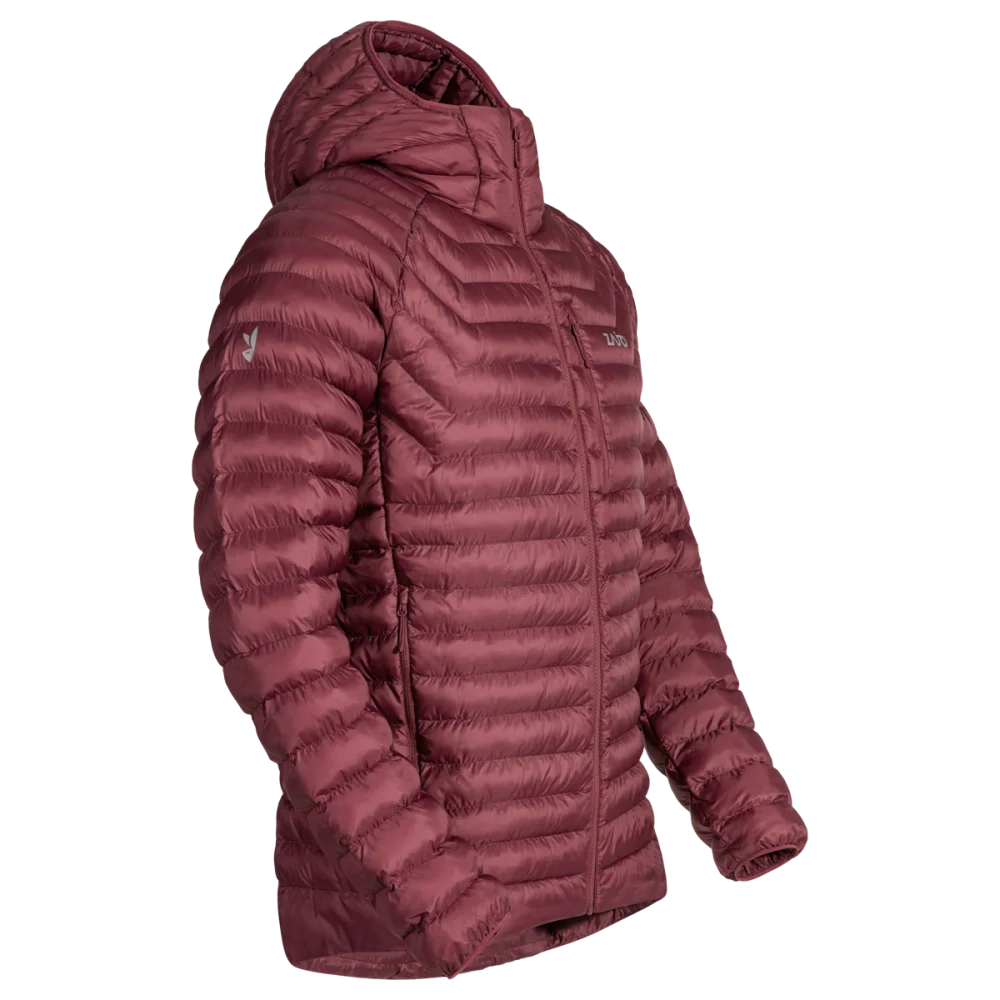 Nubaro Men's Insulated Hooded Jacket — Earth Red