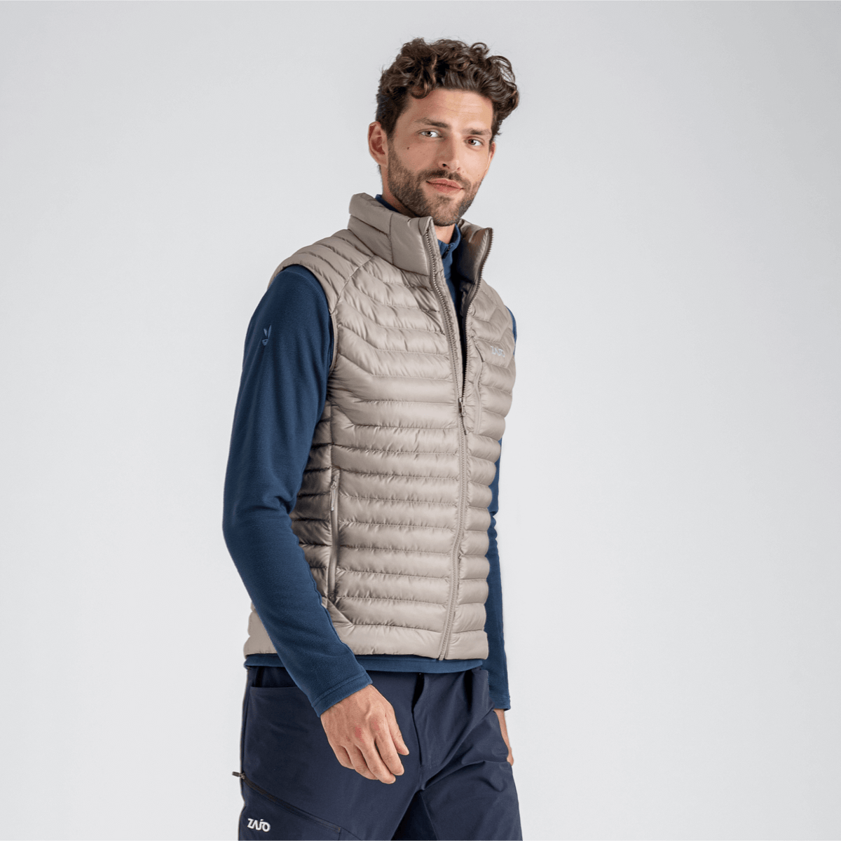 Nubaro Men's Insulated Vest — Beige