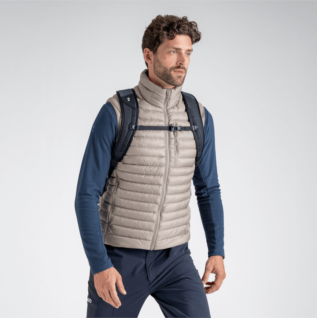 Nubaro Men's Insulated Vest — Golden Brown