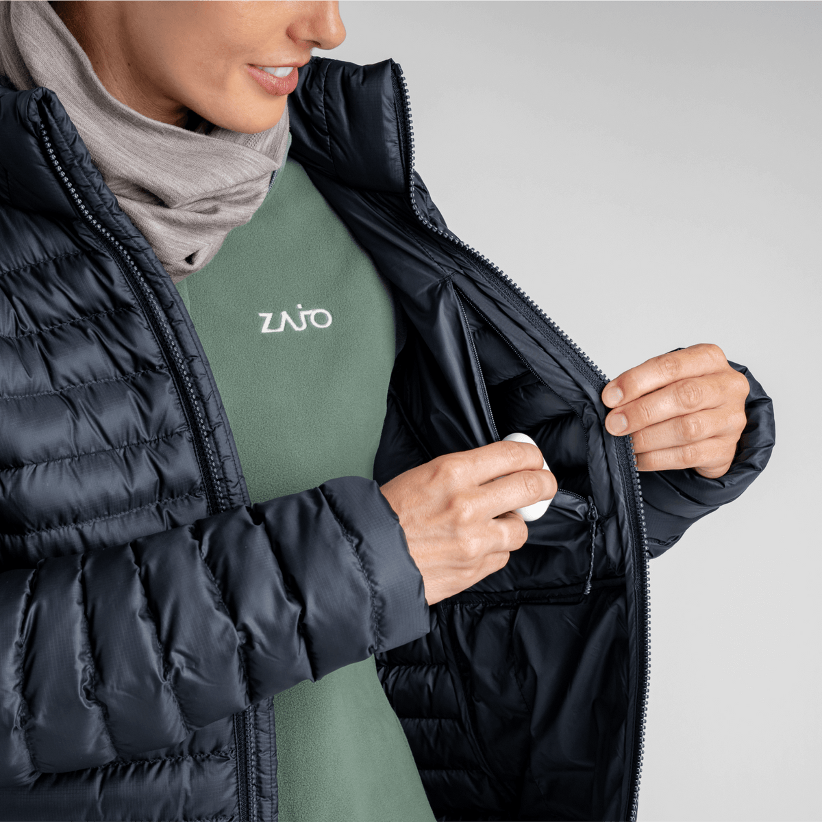 Nubaro Women's Insulated Jacket — Taupe Beige