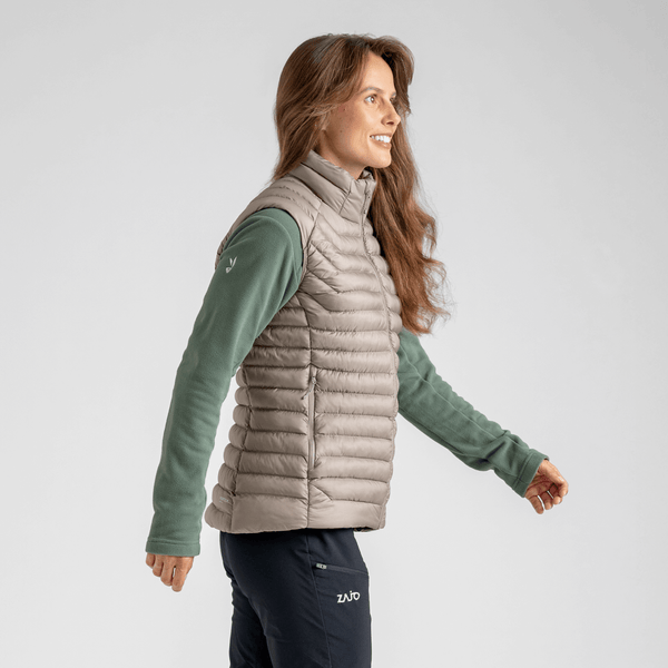 Nubaro Women's Insulated Vest — Golden Brown