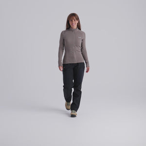 Kovri Women's Merino Grid Jacket — Earth Red