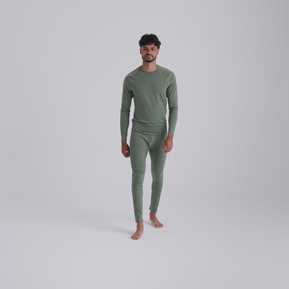 Senti Men's Merino Longsleeve — Amber Gold