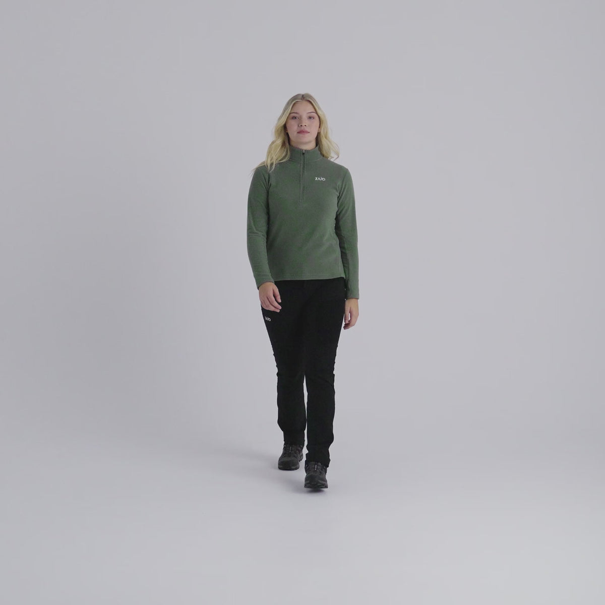 Auro Women's Fleece Zip Top — Lilac Ash