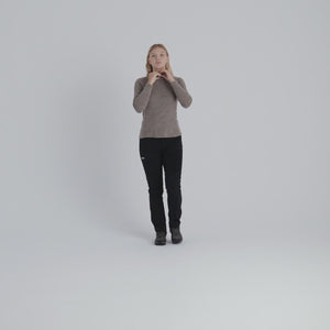Hejma Women's Merino Zip Top — Beige