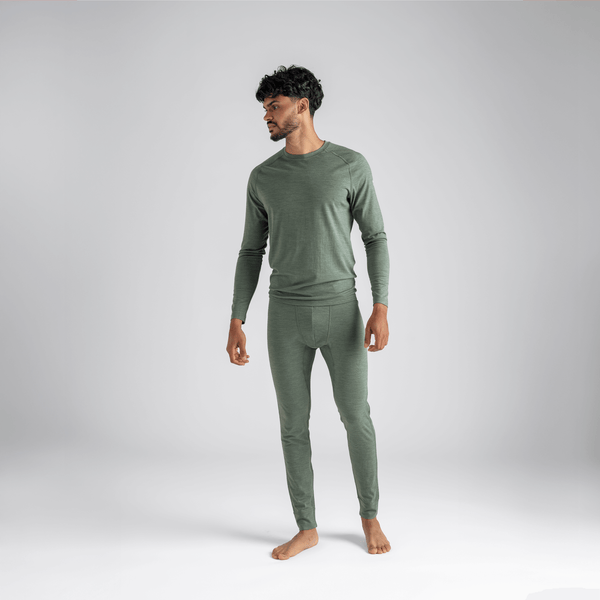 Senti Men's Merino Pants — Thyme Green