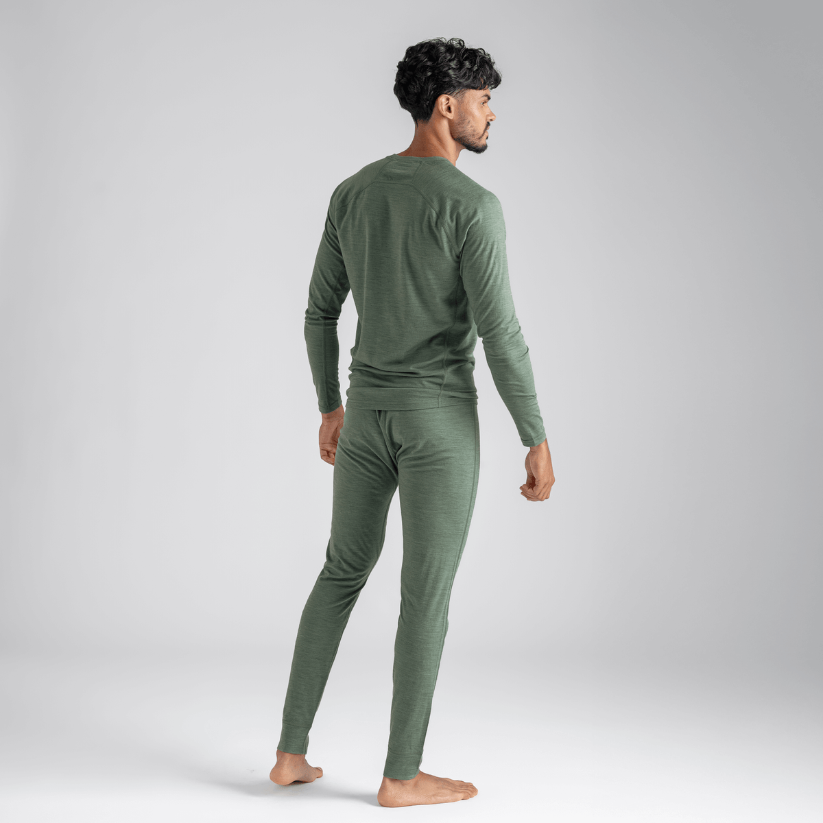 Senti Men's Merino Pants — Thyme Green