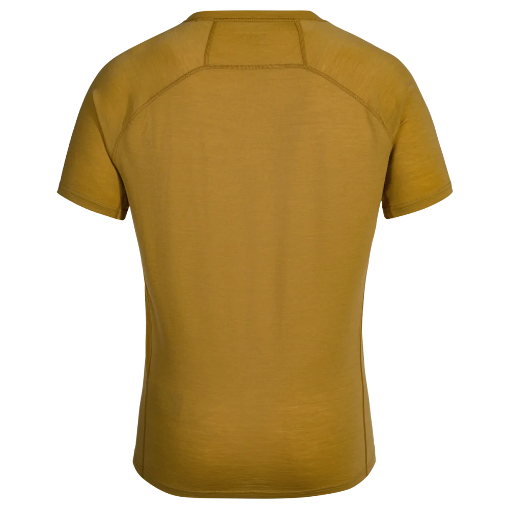 Senti Men's Merino T-shirt — Amber Gold