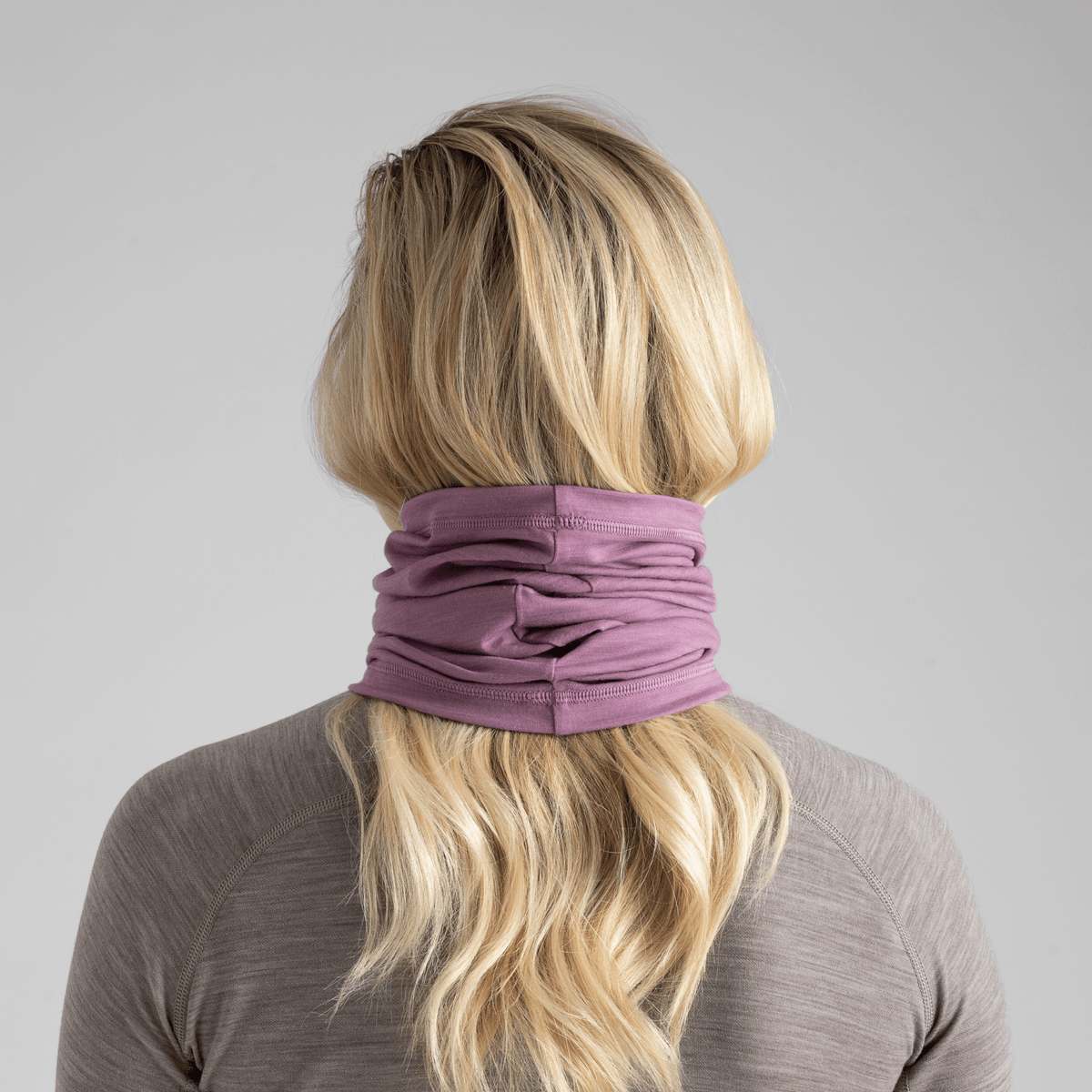 Senti Merino Multifunctional Scarf — Purple