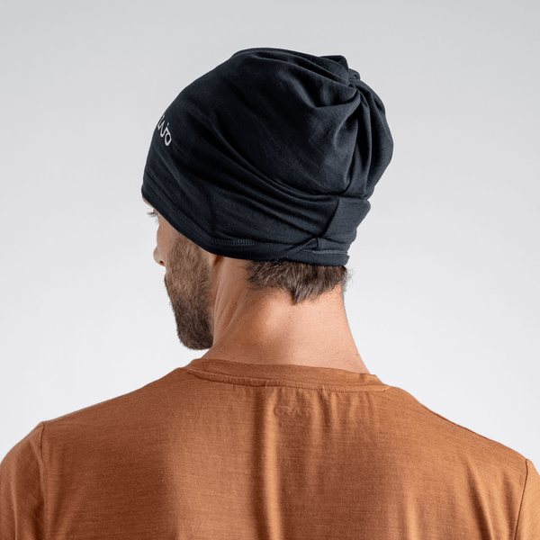 Senti Merino Multifunctional Scarf — Grey Navy